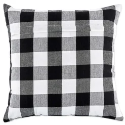 Pillows>Kirklands Home and White Checkered Pillow Covers, Set of 2 Black