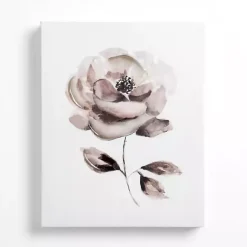 Kirklands Home Black and White Flower II Canvas Art Print Clearance