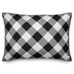Pillows>Kirklands Home Black and White Grateful Heart Pillow