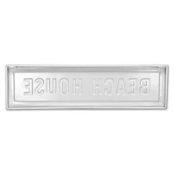 Kirklands Home Black and White Metal Beach House Wall Sign Discount