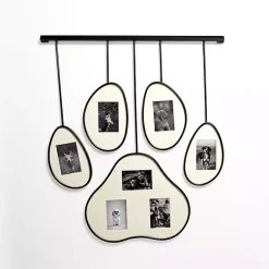 Collage Frames>Kirklands Home Black and White Paw Print Collage Frame
