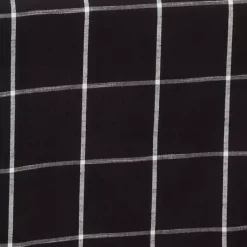 Kirklands Home Black and White Plaid Cotton Napkins, Set of 4 Best