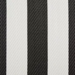 Kirklands Home Black and White Rugby Stripe Outdoor Area Rug, 5x8 Sale