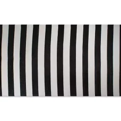 Kirklands Home Black and White Rugby Stripe Outdoor Area Rug, 5x8 Sale