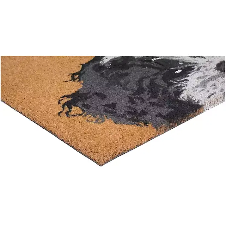 Kirklands Home Black and White Shih Tzu Hello Doormat Discount