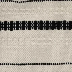 Kirklands Home Black and White Woven Stripe Indoor/Outdoor Pillow Discount