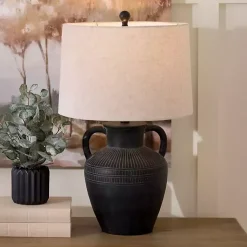 Kirklands Home Black Antique Jug Table Lamp with Handles White Online