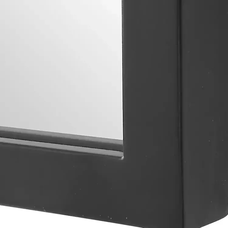 Kirklands Home Arched Scallop Edge Wall Mirror Black Clearance
