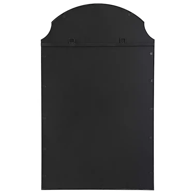 Kirklands Home Arched Scallop Edge Wall Mirror Black Clearance