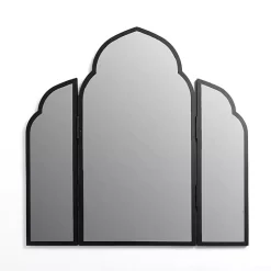 Kirklands Home Arched Trifold Wall Mirror Black Online