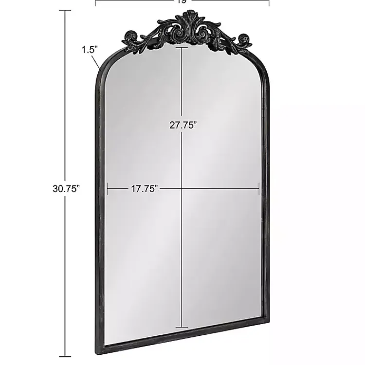 Kirklands Home Arendahl Arched Mirror, 19x31 in. Black Online