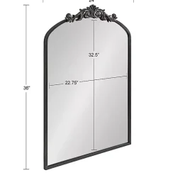 Kirklands Home Arendahl Arched Mirror, 24x36 in. Black Clearance