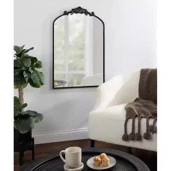 Kirklands Home Arendahl Arched Mirror, 24x36 in. Black Clearance