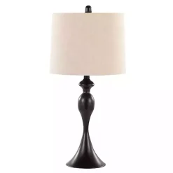 Kirklands Home Ashland Table Lamps, Set of 2 Black Clearance