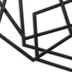 Kirklands Home Astraga Pentagon Plaque Black