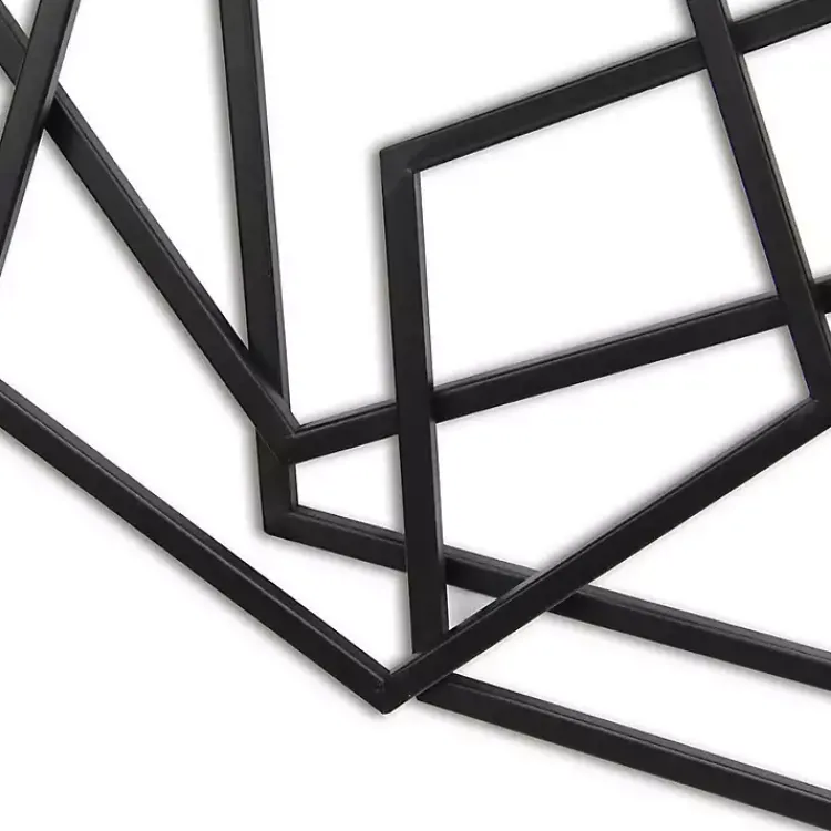 Kirklands Home Astraga Pentagon Plaque Black