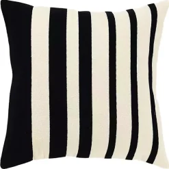 Pillows>Kirklands Home Black Asymmetrical Linear Throw Pillow