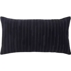 Pillows>Kirklands Home Asymmetrical Stripe Lumbar Pillow Black