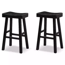 Kirklands Home Backless Cooper Bar Stools, Set of 2 Black Online