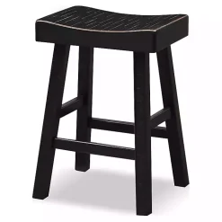 Kirklands Home Backless Cooper Counter Stools, Set of 2 Black Clearance