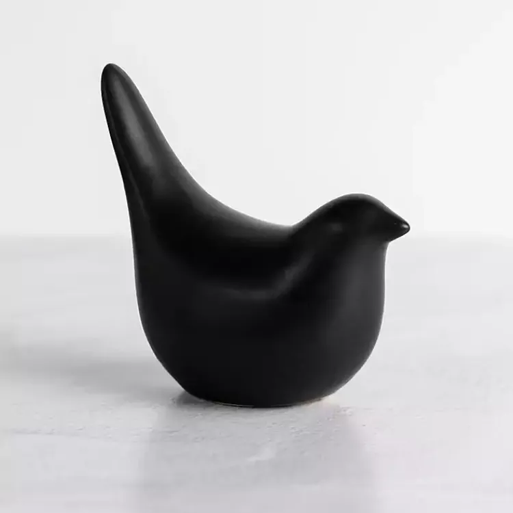 Statues & Figurines>Kirklands Home Bird Ceramic Figurine Black