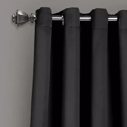 Kirklands Home out Curtain Panel Set, 84 in. Black Outlet