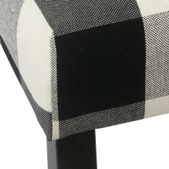 Kirklands Home Buffalo Check Dining Chairs, Set of 2 Black Discount
