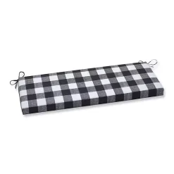 Kirklands Home Buffalo Check Outdoor Bench Cushion Black Outlet