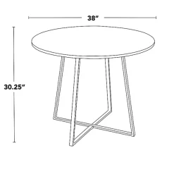 Kirklands Home Canary Cosmo Round Dining Table Black Best