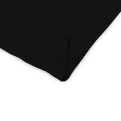 Kirklands Home Canvas French Edge Outdoor Chair Cushion Black