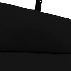 Kirklands Home Canvas French Edge Outdoor Chaise Cushion Black Discount