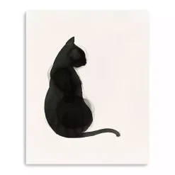 Kirklands Home Black Cat Canvas Art Print Outlet