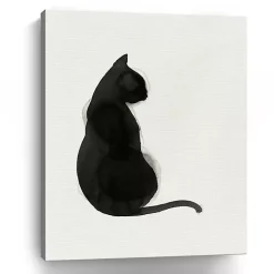 Kirklands Home Black Cat Canvas Art Print Outlet