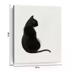 Kirklands Home Black Cat Canvas Art Print Outlet