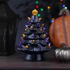 Halloween>Kirklands Home Ceramic LED Halloween Tree Black