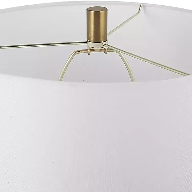 Kirklands Home Black Ceramic Ribbed Table Lamp White Best