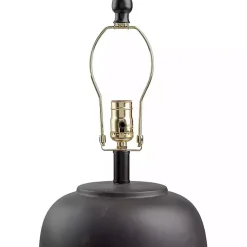 Kirklands Home Black Ceramic Round Table Lamp White Outlet