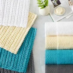 Kirklands Home Chenille Chain Stitched Bath Mat, 40 in. Black Discount