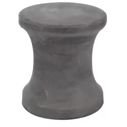 Kirklands Home Clay Hourglass Accent Table Black Hot