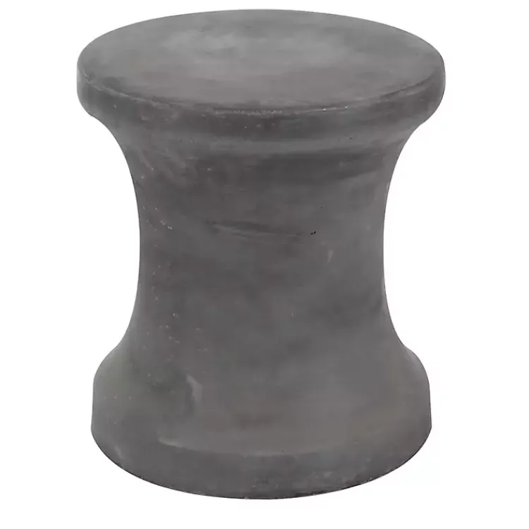 Kirklands Home Clay Hourglass Accent Table Black Hot