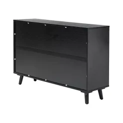 Kirklands Home Contemporary Lattice Doors Sideboard Black Sale