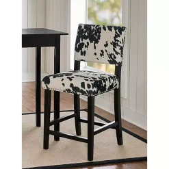 Kirklands Home Cora Udder Madness Counter Stool Black Discount