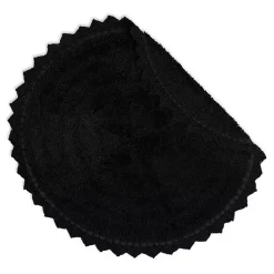 Kirklands Home Crochet Round Bath Mat Black Outlet