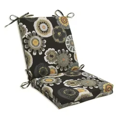 Kirklands Home Black Crosby Outdoor Chair Cushion