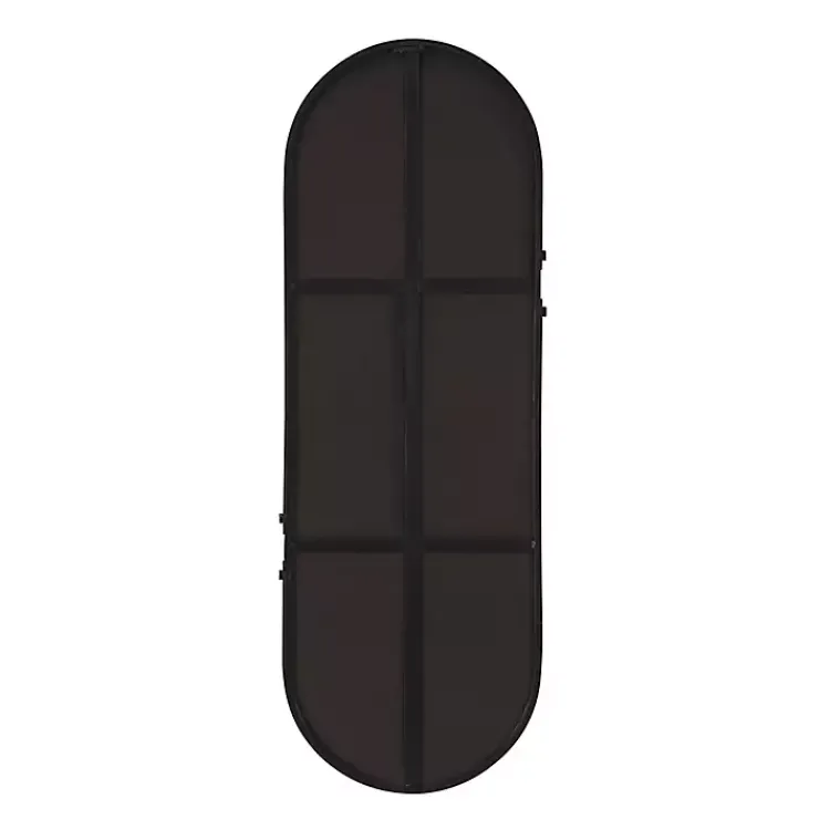 Kirklands Home Black Cut Metal Gold Accents Oblong Wall Mirror Discount