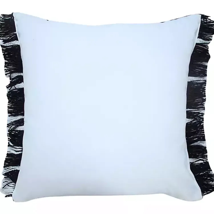 Pillows>Kirklands Home Black Dash Stripe Indoor/Outdoor Pillow