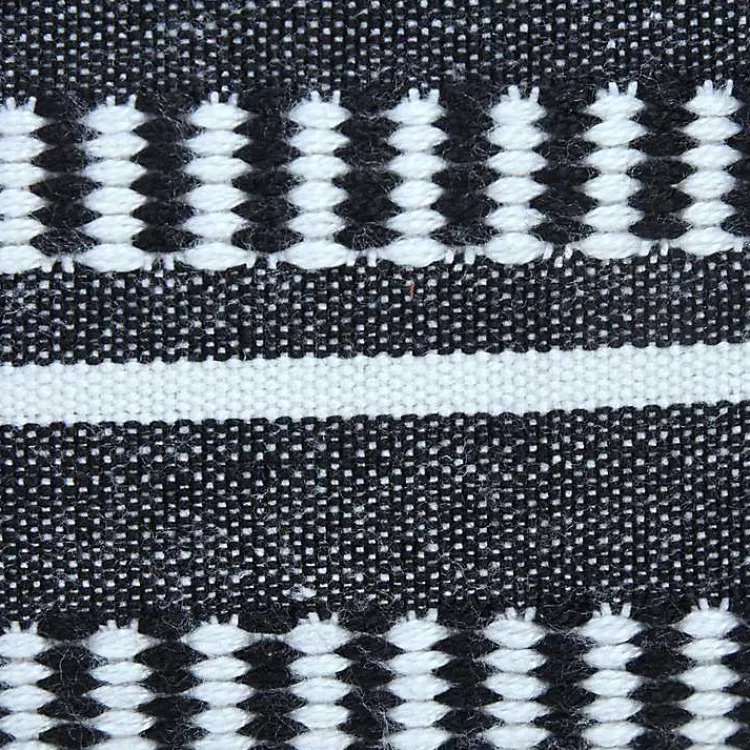Pillows>Kirklands Home Black Dash Stripe Indoor/Outdoor Pillow