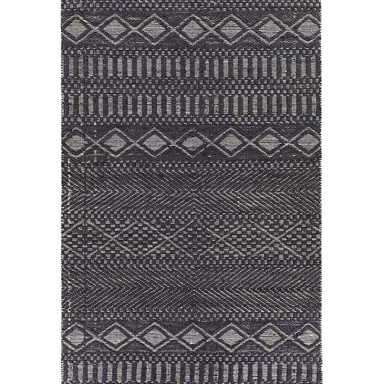 Kirklands Home Diamond Jute Area Rug, 8x10 Black Online