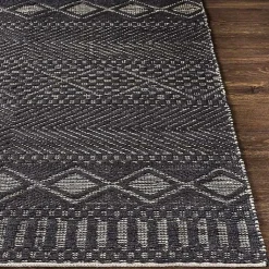 Kirklands Home Diamond Jute Area Rug, 8x10 Black Online