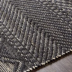 Kirklands Home Diamond Jute Area Rug, 8x10 Black Online